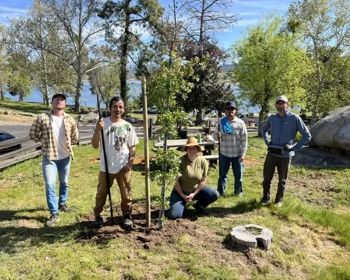Volunteers at Earth Day 2025